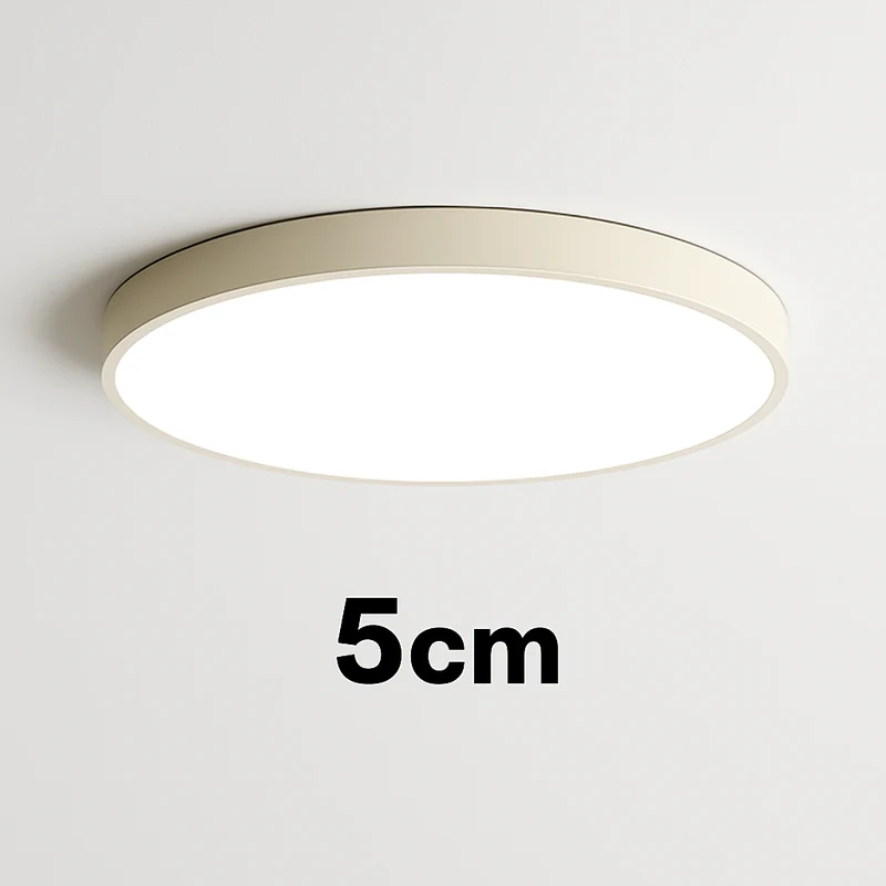 LED Plafondlamp Rond Dimbaar IJzer Frosted Glas Zwart Wit Woonkamer Slaapkamer Keuken Plafonnière Modern Minimalistisch 23cm 30cm 40cm 50cm 60cm | Sansoti