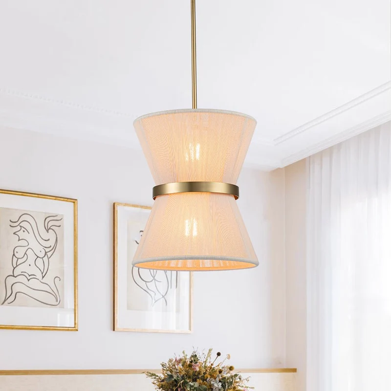 Hanglamp Touw Gevlochten Messing Beige Zwart Bohemian Drum Eetkamer Woonkamer Slaapkamer Entree Farmhouse Coastal Verstelbaar E26 E12 | Sansoti