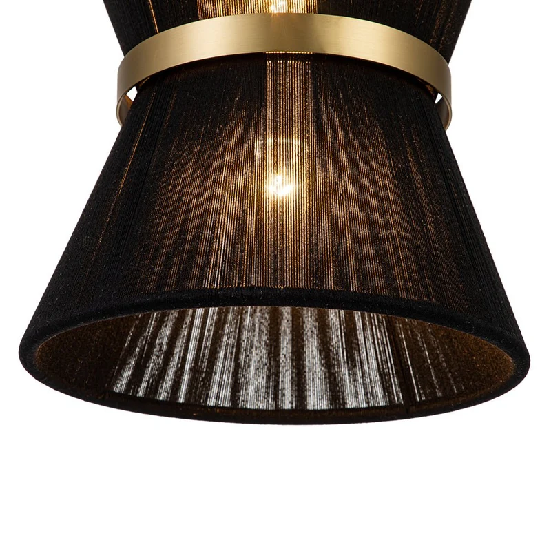 Hanglamp Touw Gevlochten Messing Beige Zwart Bohemian Drum Eetkamer Woonkamer Slaapkamer Entree Farmhouse Coastal Verstelbaar E26 E12 | Sansoti