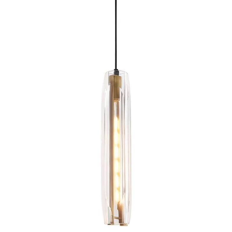 Post Moderne Messing Hanglamp Met K9 Kristal En Verstelbare Kabel | Sansoti