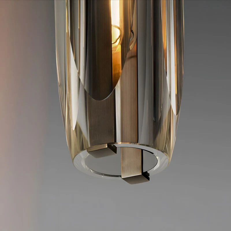 Post Moderne Messing Hanglamp Met K9 Kristal En Verstelbare Kabel | Sansoti