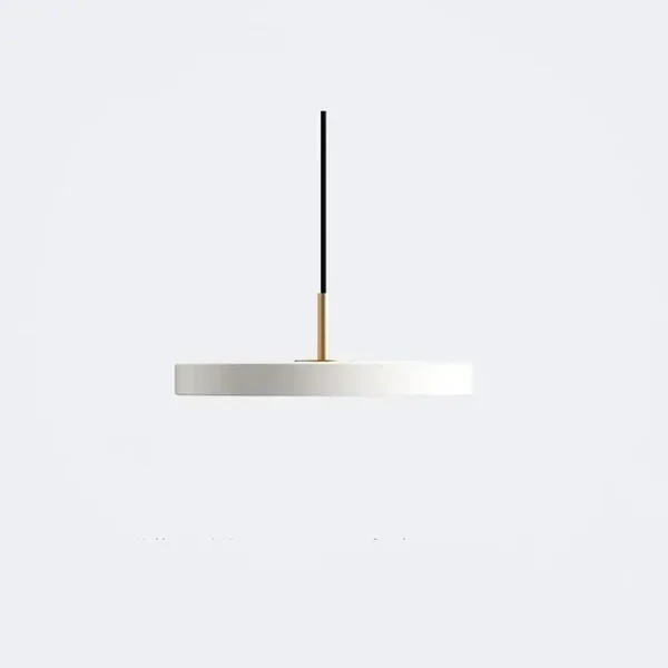 Scandinavische Hanglamp Met Platte Schijfvorm En Warme LED Verlichting Voor Eettafel Woonkamer En Slaapkamer | Sansoti