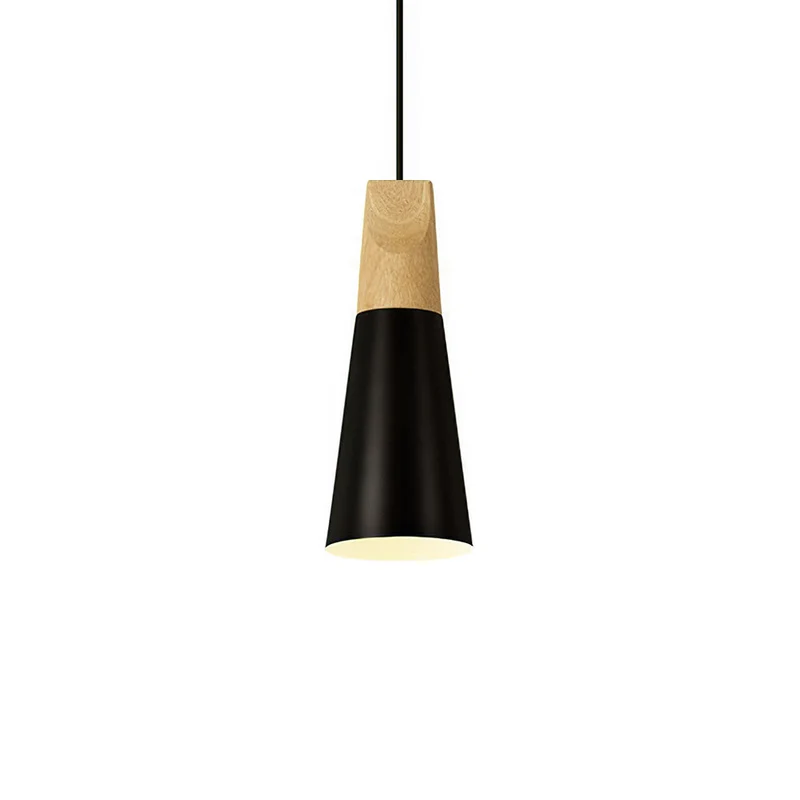 Hanglamp Hout Aluminium E27 Kleurrijk Eetkamer Woonkamer Keuken Designlamp Modern | Sansoti