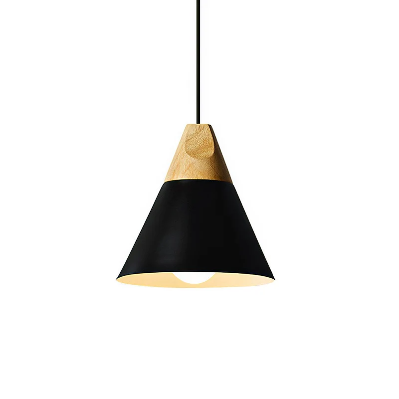 Hanglamp Hout Aluminium E27 Kleurrijk Eetkamer Woonkamer Keuken Designlamp Modern | Sansoti