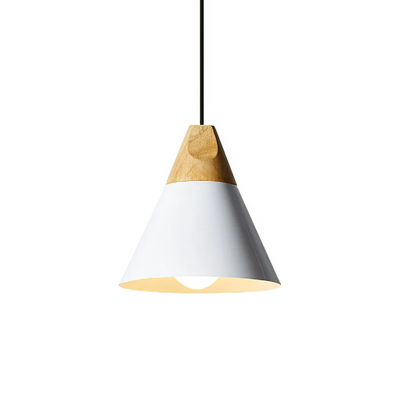 Hanglamp Hout Aluminium E27 Kleurrijk Eetkamer Woonkamer Keuken Designlamp Modern | Sansoti