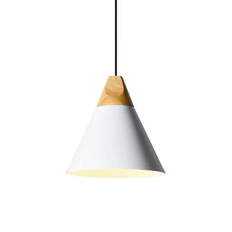 Hanglamp Hout Aluminium E27 Kleurrijk Eetkamer Woonkamer Keuken Designlamp Modern | Sansoti