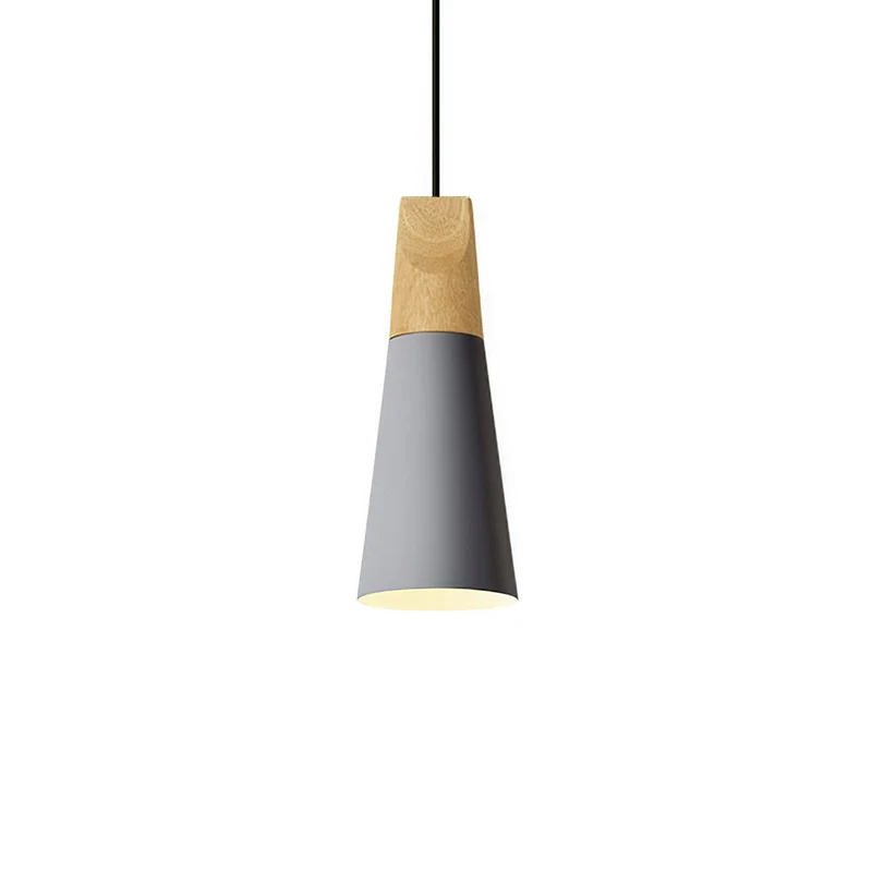 Hanglamp Hout Aluminium E27 Kleurrijk Eetkamer Woonkamer Keuken Designlamp Modern | Sansoti