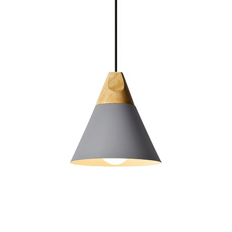 Hanglamp Hout Aluminium E27 Kleurrijk Eetkamer Woonkamer Keuken Designlamp Modern | Sansoti