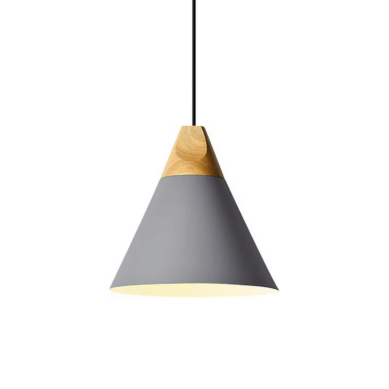 Hanglamp Hout Aluminium E27 Kleurrijk Eetkamer Woonkamer Keuken Designlamp Modern | Sansoti