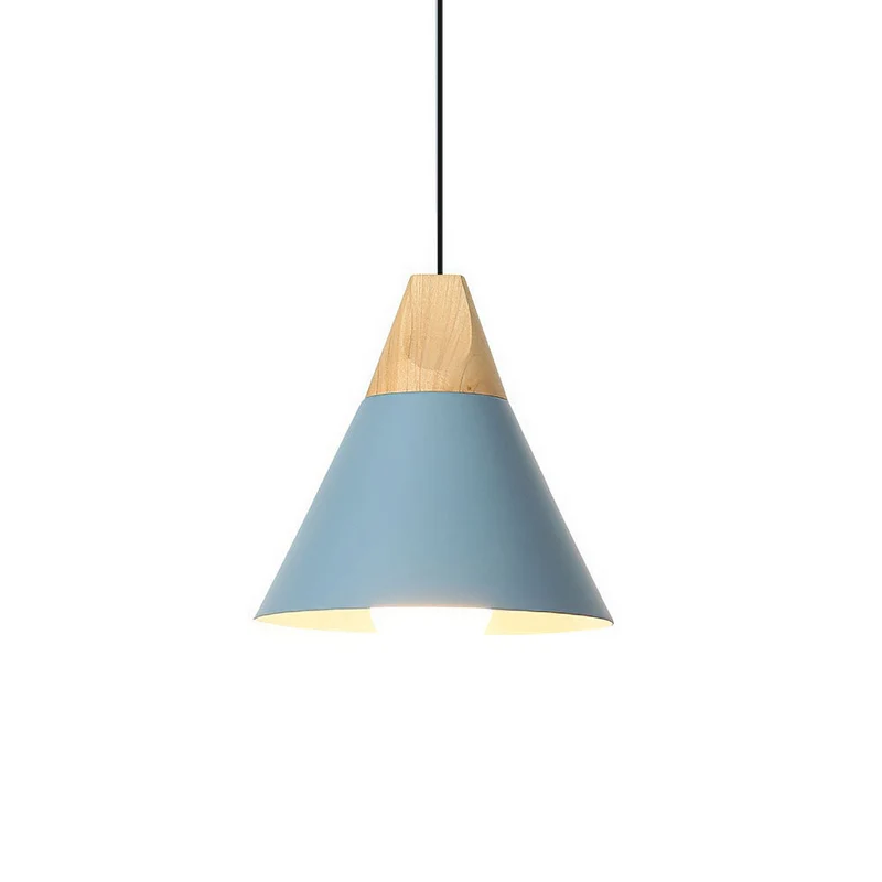 Hanglamp Hout Aluminium E27 Kleurrijk Eetkamer Woonkamer Keuken Designlamp Modern | Sansoti