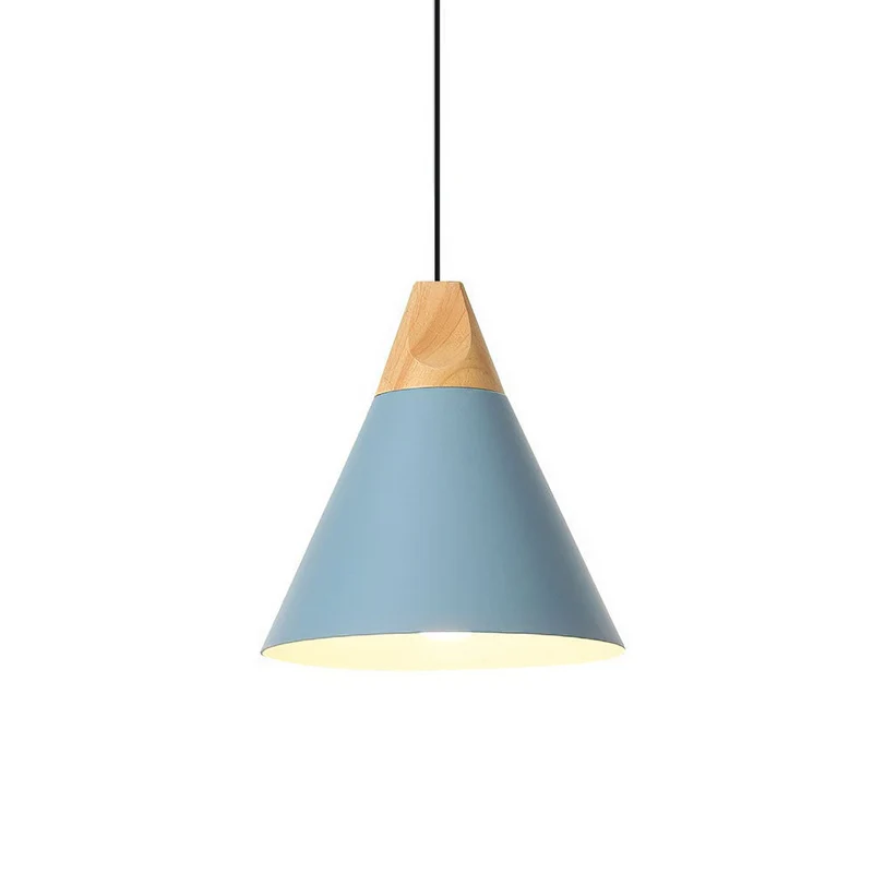 Hanglamp Hout Aluminium E27 Kleurrijk Eetkamer Woonkamer Keuken Designlamp Modern | Sansoti