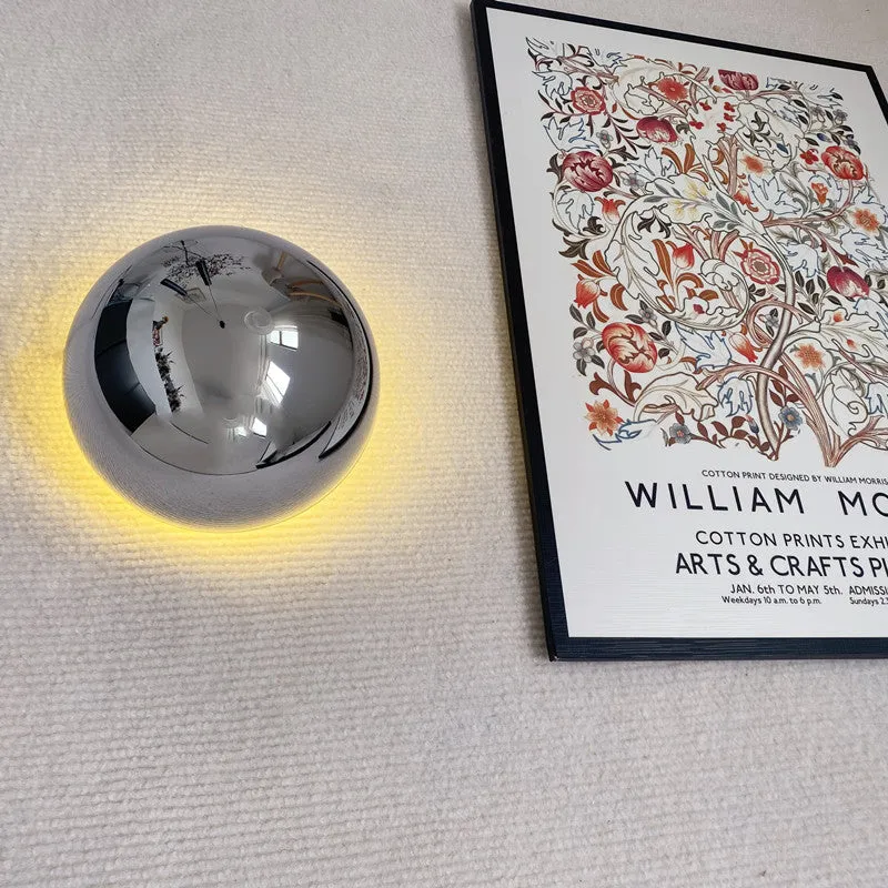 Ronde Wandlamp LED Glas IJzer Sfeerverlichting Hal Slaapkamer Woonkamer Minimalistische Wandverlichting Scandinavisch Interieur | Sansoti