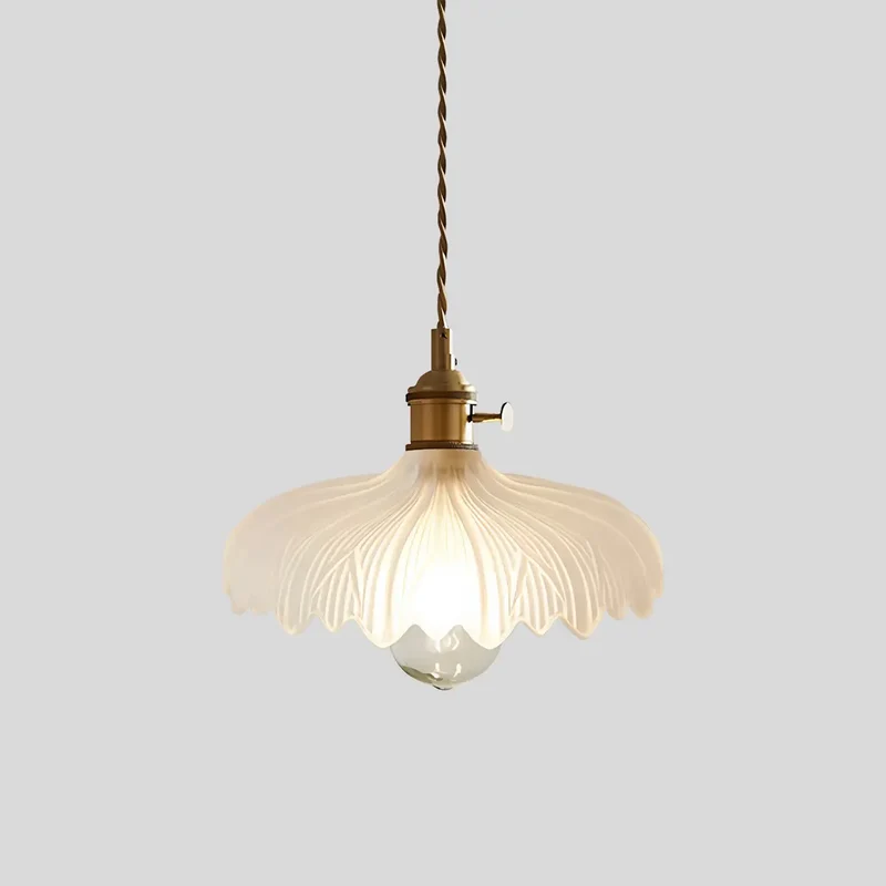 Hanglamp Glas Brons Verstelbare Kabel Woonkamer Eettafel Transparante Glazen Hanglamp Sfeerverlichting Vintage | Sansoti