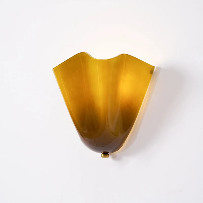 Glazen wandlamp 2x E27 glas beige badkamer hal woonkamer dimbare wandverlichting vochtbestendig | Sansoti