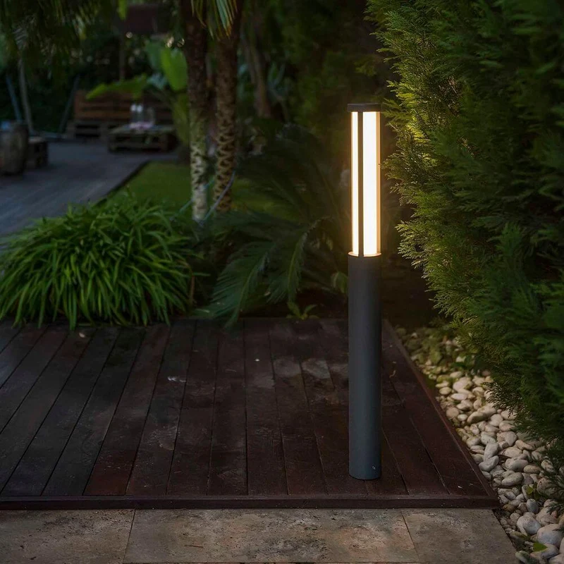 LED Wegeleuchte LOGAR-1 IP54 Dunkelgrau 65cm