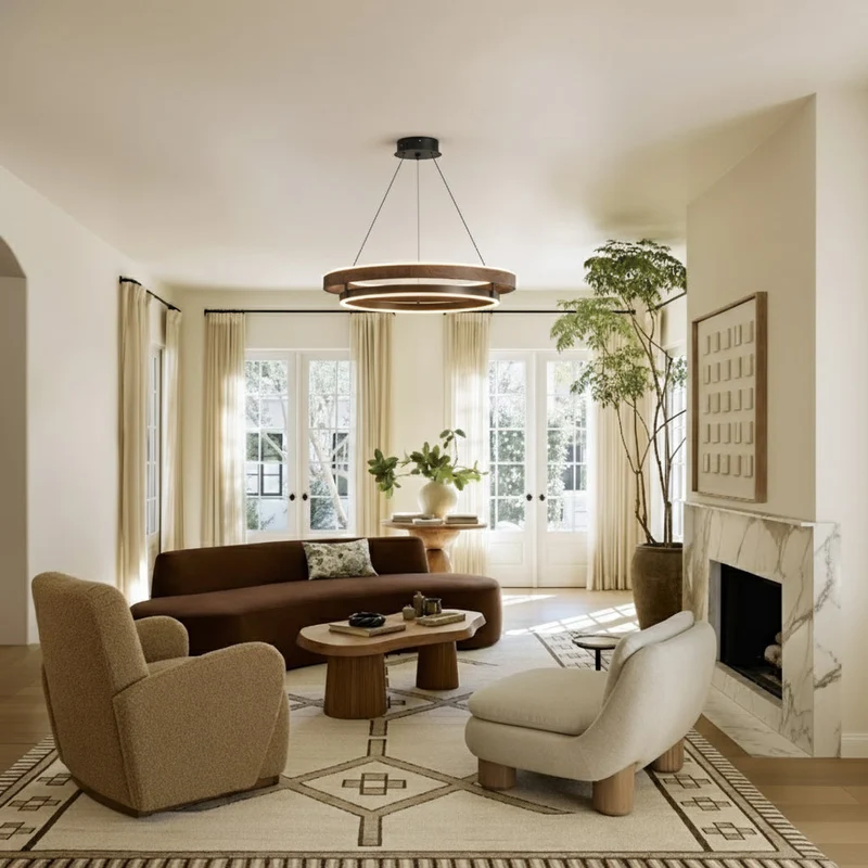 Moderne LED Hanglamp met Ringen – Design Verlichting met Warm Licht | Sansoti