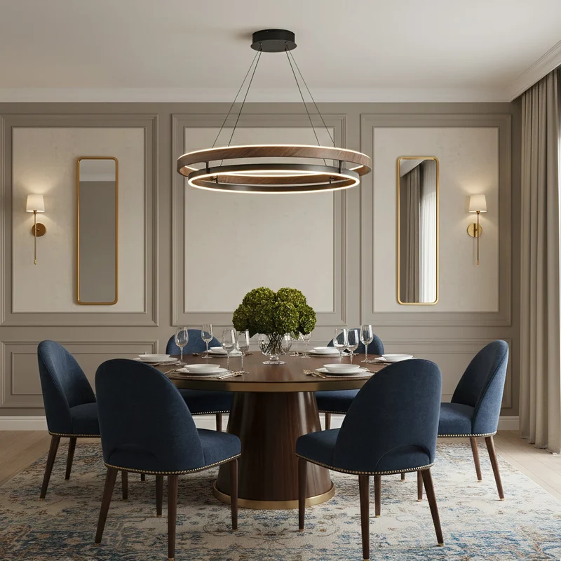 Moderne LED Hanglamp met Ringen – Design Verlichting met Warm Licht | Sansoti