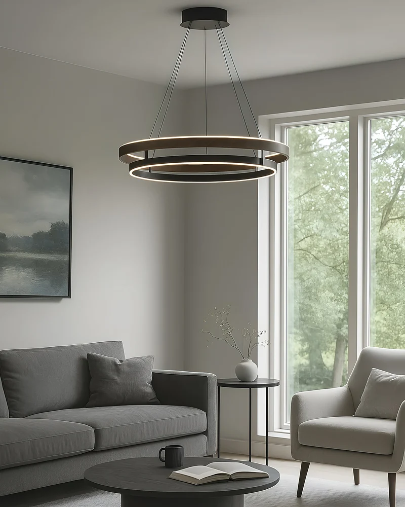 Moderne LED Hanglamp met Ringen – Design Verlichting met Warm Licht | Sansoti