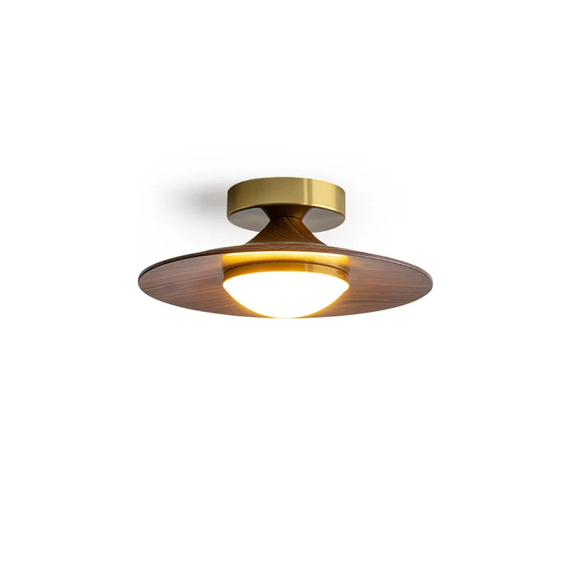 Moderne Plafondlamp met Metaal en Houtaccent – LED Lamp voor Keuken & Woonruimte | Sansoti