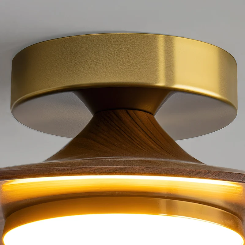 Moderne Plafondlamp met Metaal en Houtaccent – LED Lamp voor Keuken & Woonruimte | Sansoti