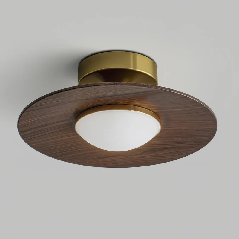 Moderne Plafondlamp met Metaal en Houtaccent – LED Lamp voor Keuken & Woonruimte | Sansoti