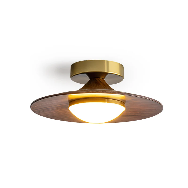 Moderne Plafondlamp met Metaal en Houtaccent – LED Lamp voor Keuken & Woonruimte | Sansoti