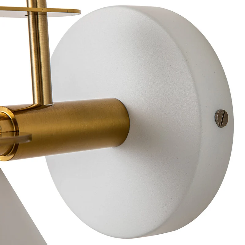 Wandlamp Kegel Zwart Wit Groen Messing 31cm E26 Mid-Century Slaapkamer Entree Gang Eetkamer Vintage Wandspot Traphal Retro | Sansoti