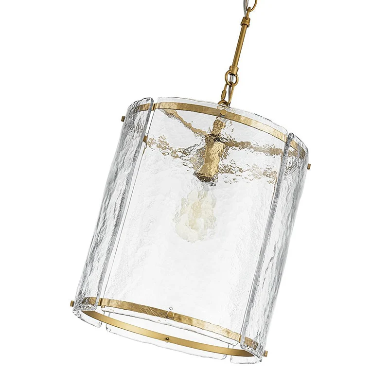 Hanglamp Cilinder Glas Messing Nikkel 32cm E26 Verstelbaar Keuken Eetkamer Entree Kooi Pendel Woonkamer Badkamer Farmhouse | Sansoti