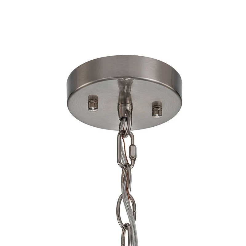 Hanglamp Cilinder Glas Messing Nikkel 32cm E26 Verstelbaar Keuken Eetkamer Entree Kooi Pendel Woonkamer Badkamer Farmhouse | Sansoti