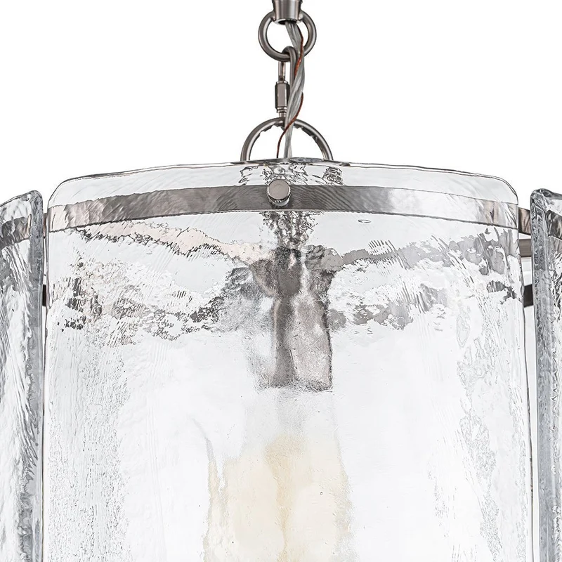 Hanglamp Cilinder Glas Messing Nikkel 32cm E26 Verstelbaar Keuken Eetkamer Entree Kooi Pendel Woonkamer Badkamer Farmhouse | Sansoti