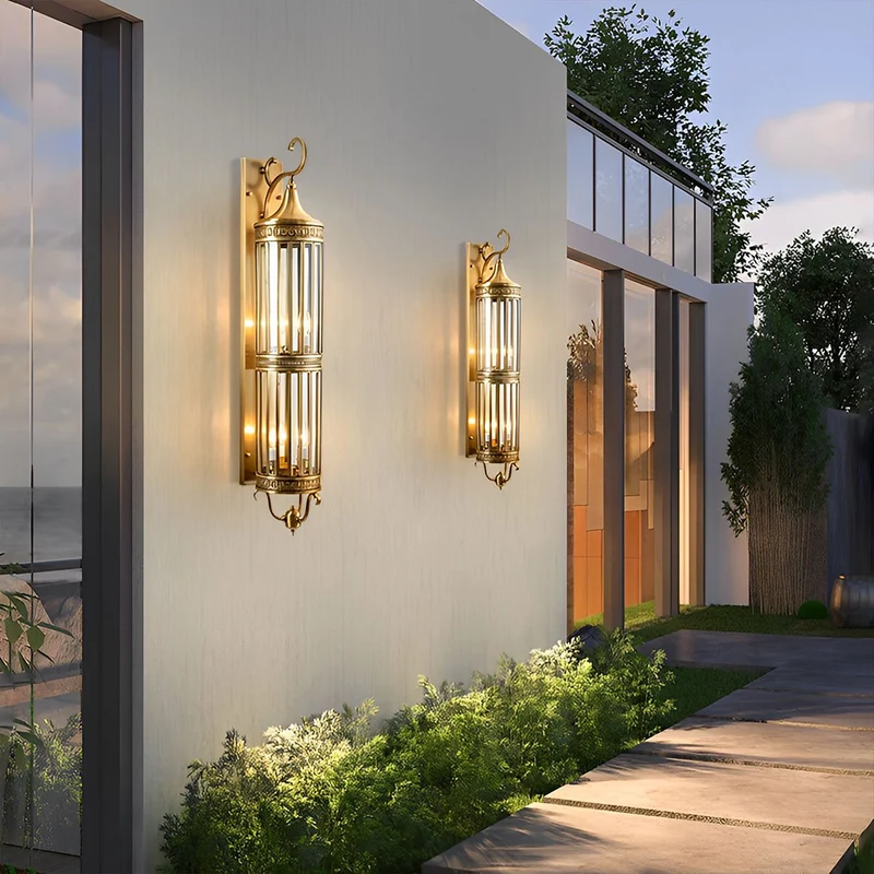 Waterdichte Vintage Buiten Wandlamp Met Mid Century Design En Warm LED Licht | Sansoti