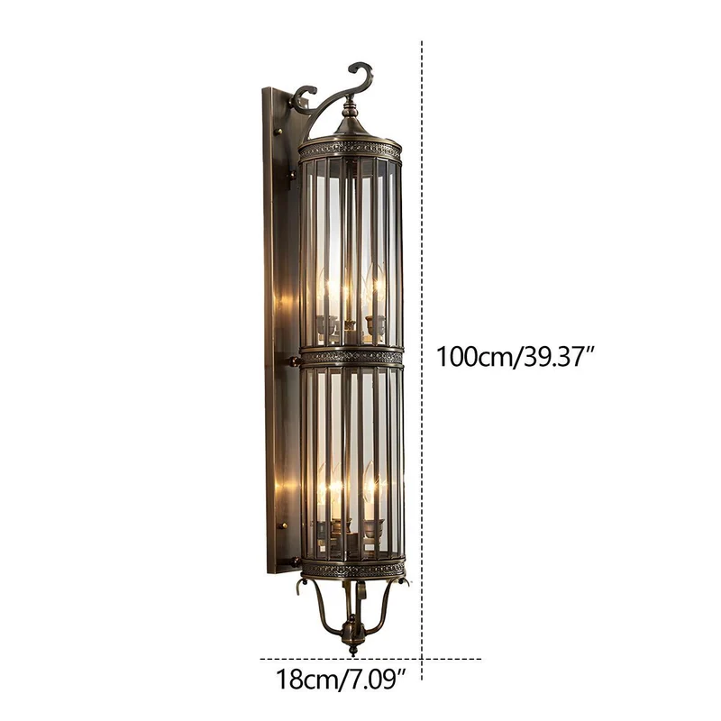 Waterdichte Vintage Buiten Wandlamp Met Mid Century Design En Warm LED Licht | Sansoti