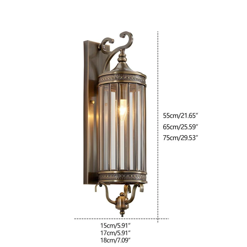 Waterdichte Vintage Buiten Wandlamp Met Mid Century Design En Warm LED Licht | Sansoti