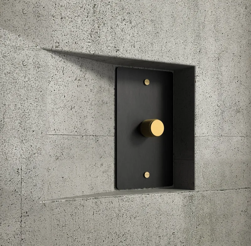 Luxe Messing Dimmer Schakelaar Met Draaiknop En Tijdloos Design | Sansoti