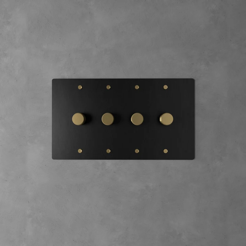 Luxe Messing Dimmer Schakelaar Met Draaiknop En Tijdloos Design | Sansoti
