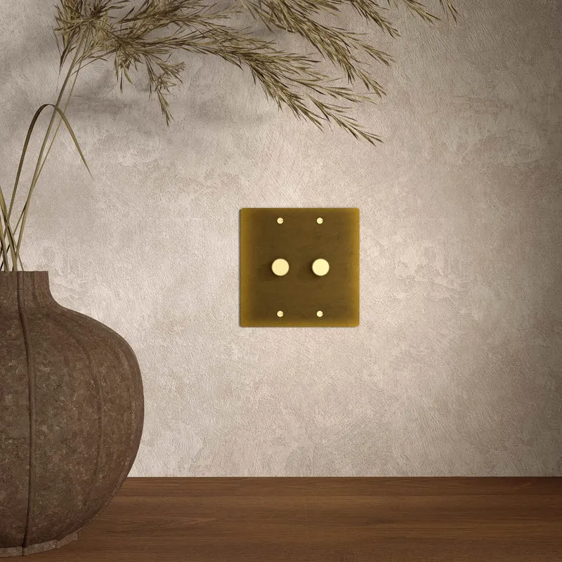 Luxe Messing Dimmer Schakelaar Met Draaiknop En Tijdloos Design | Sansoti