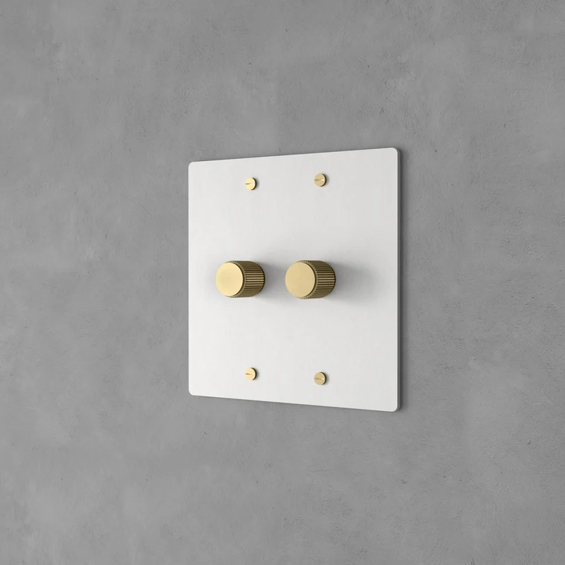Luxe Messing Dimmer Schakelaar Met Draaiknop En Tijdloos Design | Sansoti