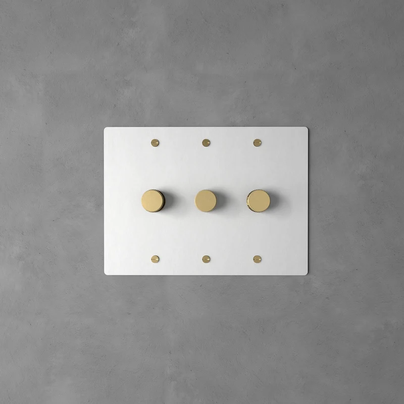 Luxe Messing Dimmer Schakelaar Met Draaiknop En Tijdloos Design | Sansoti