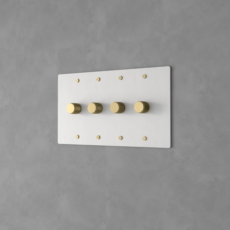 Luxe Messing Dimmer Schakelaar Met Draaiknop En Tijdloos Design | Sansoti