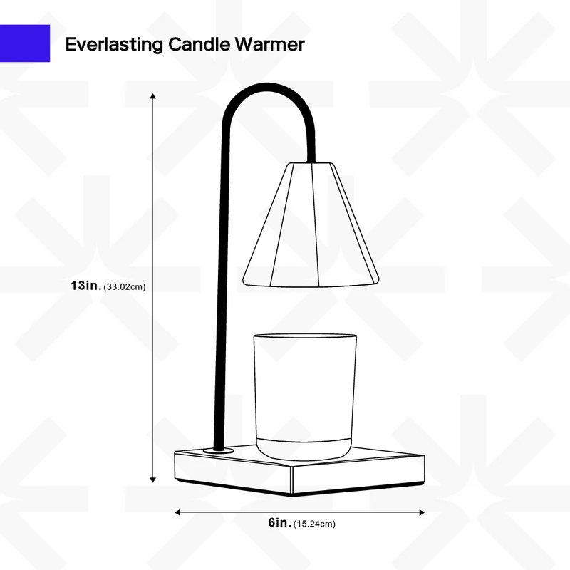 Luxe Kaarsverwarmer Lamp Met Tijdloze Marmeren Afwerking En Vlamloze Warmte | Sansoti