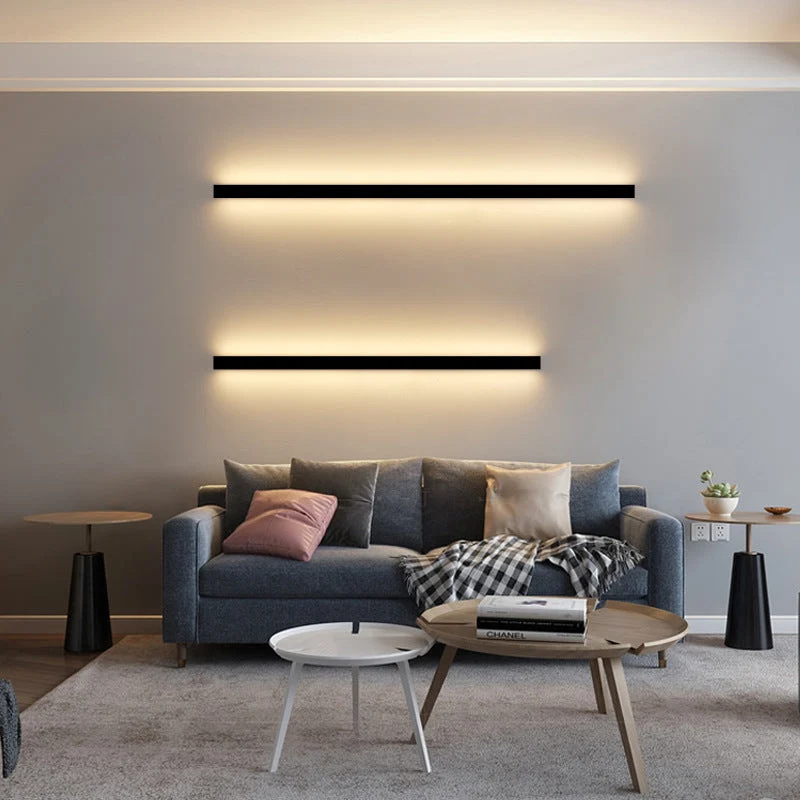 Minimalistische Lineaire Wandlamp Met Geïntegreerde LED Verlichting En Modern Design | Sansoti