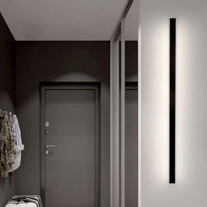 Minimalistische Lineaire Wandlamp Met Geïntegreerde LED Verlichting En Modern Design | Sansoti