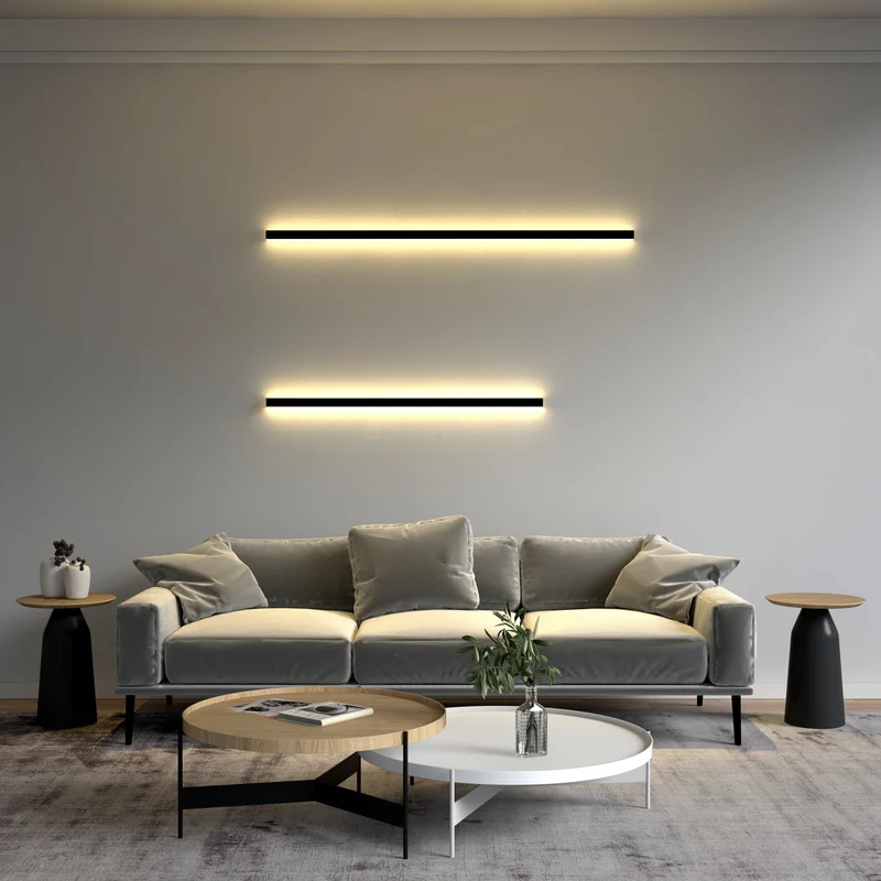 Minimalistische Lineaire Wandlamp Met Geïntegreerde LED Verlichting En Modern Design | Sansoti