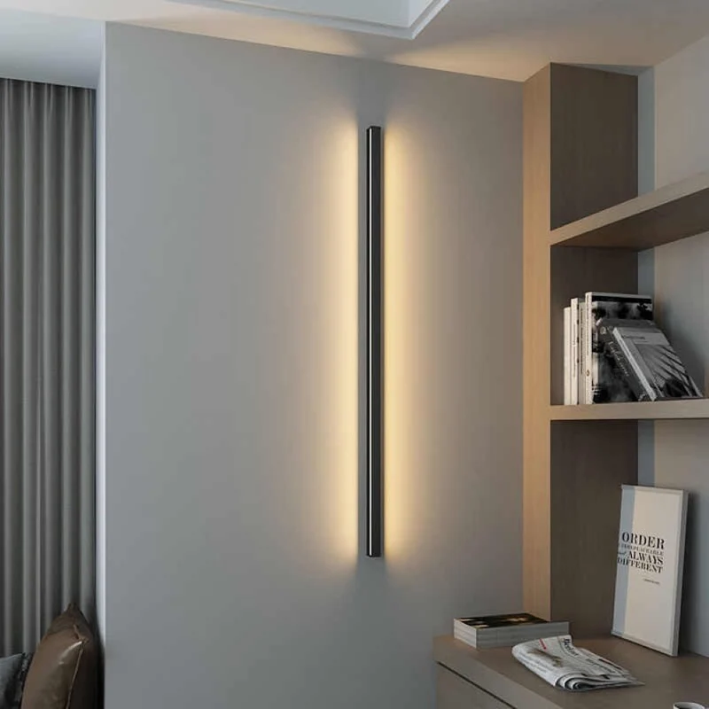 Minimalistische Lineaire Wandlamp Met Geïntegreerde LED Verlichting En Modern Design | Sansoti