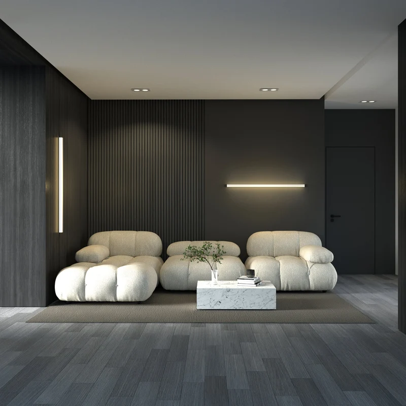 Minimalistische Lineaire Wandlamp Met Geïntegreerde LED Verlichting En Modern Design | Sansoti