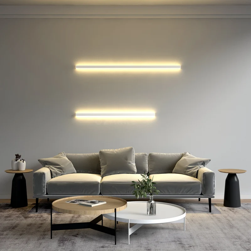 Minimalistische Lineaire Wandlamp Met Geïntegreerde LED Verlichting En Modern Design | Sansoti