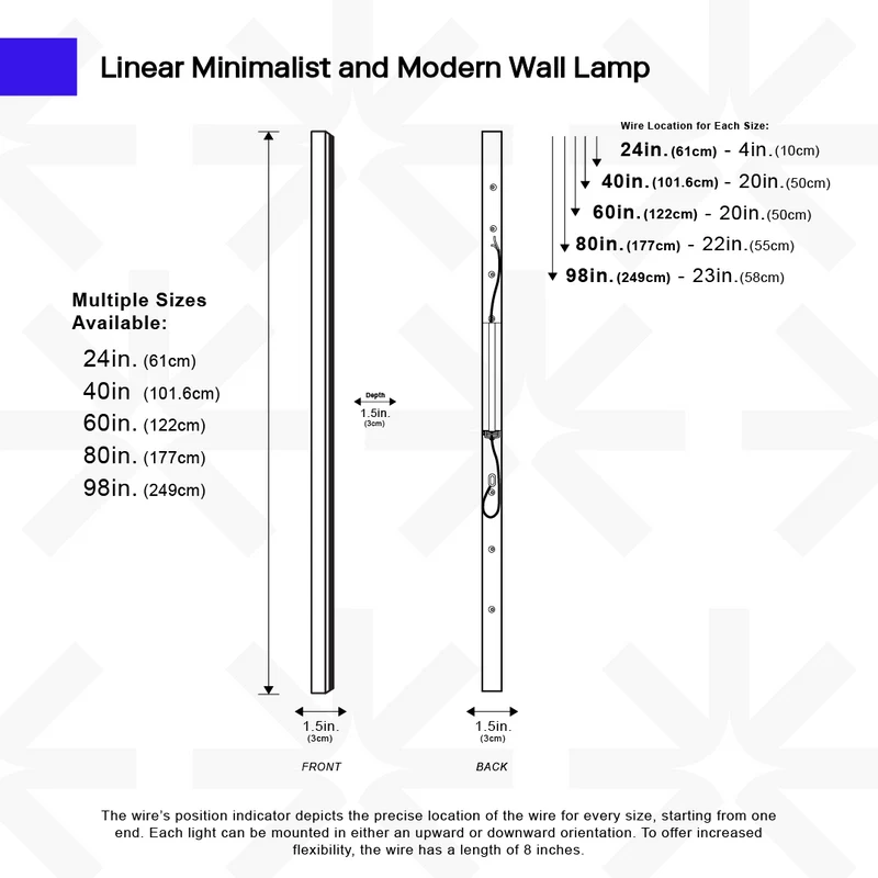 Minimalistische Lineaire Wandlamp Met Geïntegreerde LED Verlichting En Modern Design | Sansoti