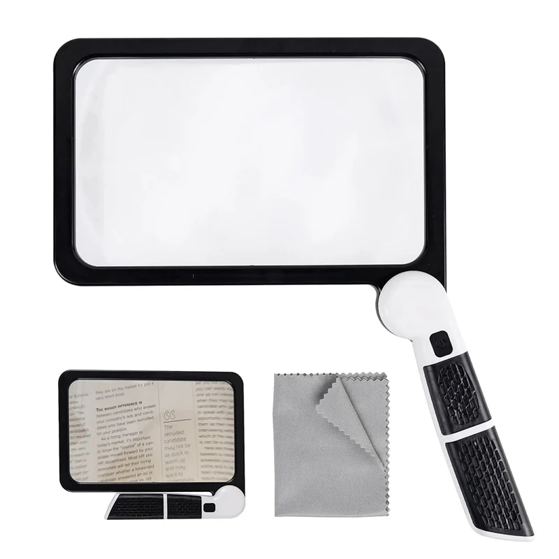Opvouwbare led loep met verlichting voor lezen, hobby’s en precisiewerk | Sansoti
