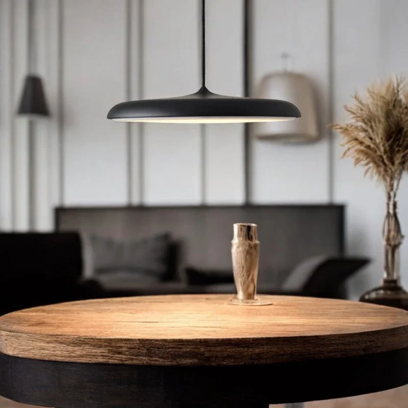 LED Hanglamp Metaal Acryl 40 cm Blauw Eettafel Woonkamer Hal Scandinavisch Design Minimalistisch | Sansoti