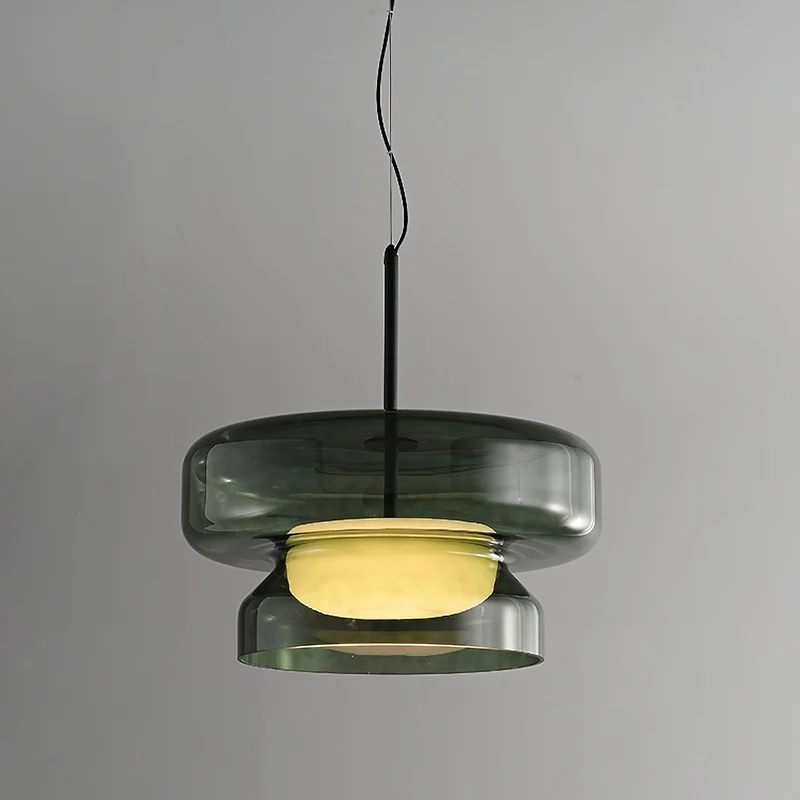 Hanglamp Glas Metaal LED Retro Bruin Eettafel Woonkamer Verstelbaar Snoer Design Verlichting Modern Interieur | Sansoti
